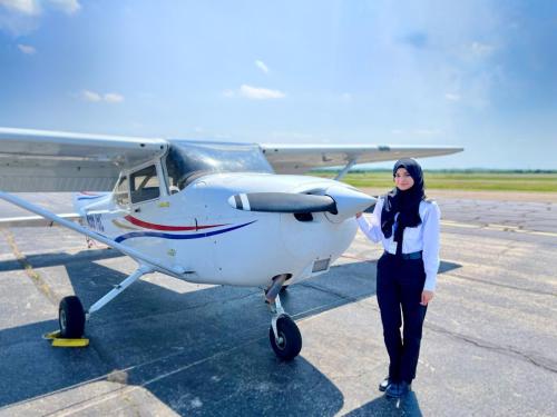 Denton Texas Flight School International Woman Student