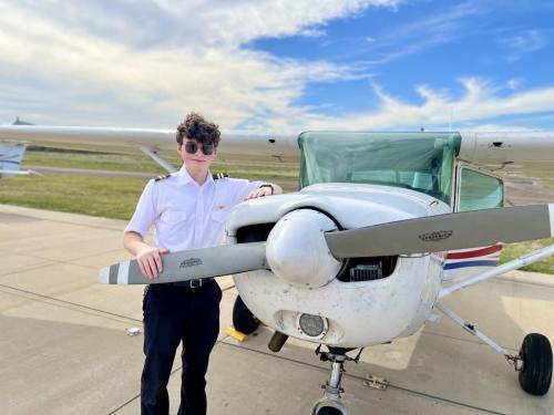 Denton Texas Flight Training High School Young Student