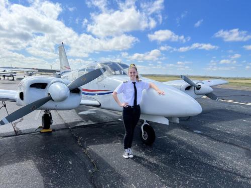 Denton Texas Flight Training Multi Engine Woman Pilot