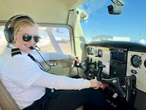 Denton Texas Flight Training Women Student Pilot